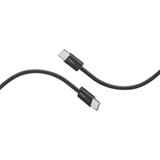 PROMATE 1.2m USB-C to USB-C Cable w/ Fabric Braided Cable Supports 60W PD. Black (ECOLINE-CC120-BK)