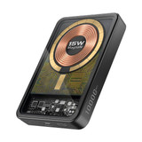 PROMATE 10000mAh Power Bank w/ Transparent Magsafe 15W Wireless Charging (LUCIDPACK-10BK)