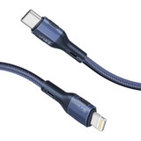PROMATE 1.2m 27W PD USB-C to Lightning Tough-Built Cable. Supports up to 480Mbps Slim (FLETCHLINK-CI-BL)
