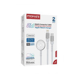 PROMATE 1.5M 5in1 Multi-Connector Charging Cable w/ Both USB-C & Lightning Connectors (ICHARGE-TRIO-WHT)