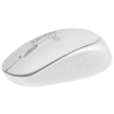 PROMATE Ergonomic Wireless Mouse 800/1200/1600 Dpi 10m Working Range White (TRACKER-WH)