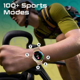 PROMATE IP68 Smartwatch with 1.32'' Curved AMOLED Display & BT Cal Fitness Tracker Pedometer Bloo (XWATCH-US13-RG)