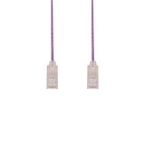 DYNAMIX 1.5m Cat6A 10G Purple UTP LSZH Patch Lead 30AWG 802.3af Unshielded Plug. (PLSP-C6-1-5)