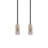 DYNAMIX 0.25m Cat6A 10G Black UTP LSZH Patch Lead 30AWG 802.3af Unshielded Plug. (PLSK-C6-0-25)
