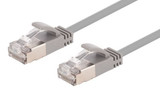 DYNAMIX 0.5m Cat6A S/FTP Grey 10G LSZH Patch Lead 34AWG 802.3af Shielded Plug. (PLSSGY-C6A-0-5)