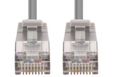 DYNAMIX 0.5m Cat6A S/FTP Grey 10G LSZH Patch Lead 34AWG 802.3af Shielded Plug. (PLSSGY-C6A-0-5)