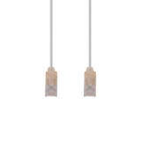 DYNAMIX 0.5m Cat6A 10G White UTP LSZH Patch Lead 30AWG 802.3af Unshielded Plug. (PLSW-C6-0-5)