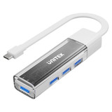 UNITEK 4-in-1 USB 3.0 Multi-Port Hub w/ USB-C Connector. Includes 4x USB-A Ports (H1319A-WHT)