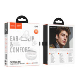 Open-Ear TWS Clip-On Earbuds with 6 Hours, Hoco Music App (EA8) [White]