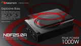 Nakamichi 10 Underseat Active Subwoofer Full Aluminum NBF25.0A