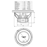 Cerwin Vega 10 Vega Series 4 Ohm Dvc Subwoofer 1100W V104DV2