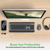 Promate Sleek Wireless Multimedia Keyboard and Mouse Combo PROCOMBO-9