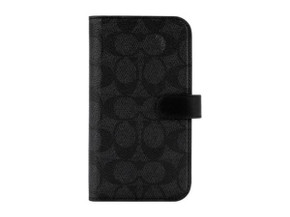 Coach Folio Case - iPhone 14 Pro - Signature C Black