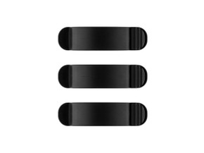 Goobay Cable Management Clip 3 Slots SET 3-pcs black