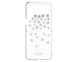 Kate Spade KSNY Hardshell Case-Galazy Z Flip 4-Scattered Flwr/Irisdscnt