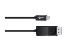 Goobay USB-C- DispPort adapt cable (4k 60 Hz) black  1.20m