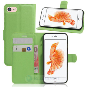 iPhone SE (3nd Gen) PU Wallet (Green) PU Wallet Case