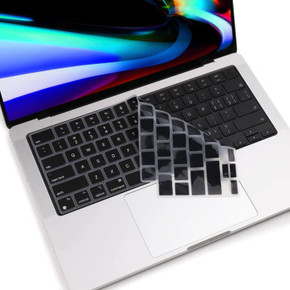 MacBook Pro 14" (2021) A2442 Keyboard Cover Skin (Black) Black