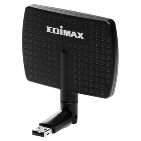 EDIMAX AC600 WiFi Dual-Band Directional High Gain USB Adapter. 802.11ac. WPS button. Directional high gain 5dBi antenna. USB for flexible placement.