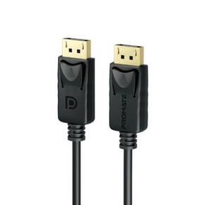 PROMATE 3m 1.4 DisplayPort Cable. Supports HD up to 8K@60Hz. Supports 32.4Gbps Data Transfer Speeds. Built-in Secure Clip Lock. Supports Dynamic HDR & 3D Video. OCT MONSTER SALE SAVE UP TO 30% OFF