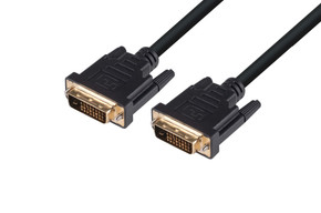 DYNAMIX 15m DVI-D Male - DVI-D Male Digital Dual Link (24+1) Cable. Supports DVI Digital Signals