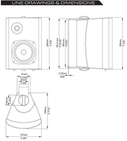 Fusion 4" Marine Box Speakers Pair Ms-Os420