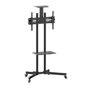 BRATECK 32''-70'' Economy TV Stand, Adjustable TV Height with Metal Shelf.