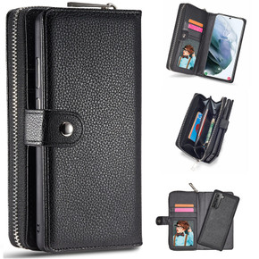 Samsung S21 Plus Zipper Wallet Case