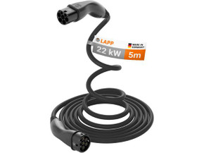 LAPP EV Helix Charge Cable Typ 2 (22kW-3P-32A) 5m - Black