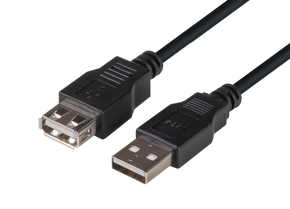 DYNAMIX 5m USB 2.0 Cable USB-A Male to USB-A Female Connectors.