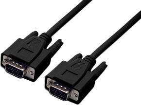 DYNAMIX 2m VGA Male/Male Monitor Cable. Moulded. Max Res: 800x600
