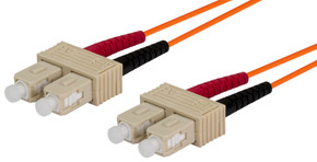 DYNAMIX 0.5M 62.5u SC/SC OM1 Fibre Lead (Duplex - Multimode) Orange LSZH Jacket