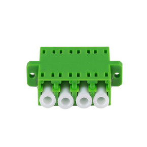 DYNAMIX Fibre LC-APC to LC-APC Quad - Single-mode Joiner - Ceramic sleeve - Green Colour