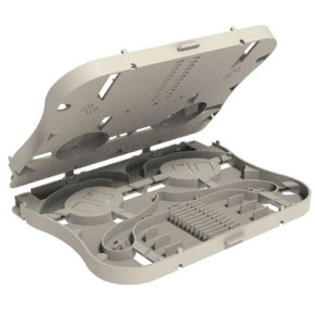 DYNAMIX Splice Tray 24FO Stackable with Clear White Lid