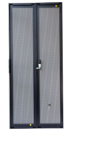 DYNAMIX 42RU Dual Mesh Pantry Style Door Kit for SR Series 800mm Wide Cabinets