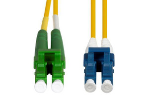 DYNAMIX 3M 9u LCA/LC Duplex Single Mode G657A1 Bend Insensitive Fibre Lead. Yellow LSZH Jacket