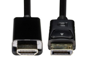 DYNAMIX 1m DisplayPort 1.2 to HDMI 1.4 Monitor cable. Max Max Res: 4K@30Hz (3840x2160)