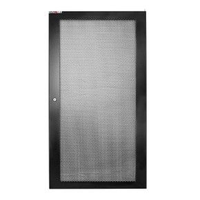DYNAMIX Mesh Front Door 600mm 18U with Small Round Lock