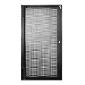 DYNAMIX Mesh Front Door 600mm 24U with Small Round Lock