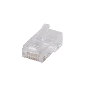DYNAMIX Cat6 RJ45 Plug 100pc Jar - 8P8C 2 Piece Modular Plug (Rounded Solid). 50 micron