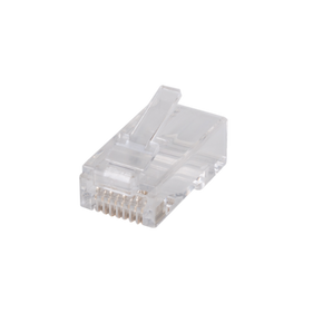 DYNAMIX Cat6 RJ45 Plug 100pc Jar - 8P8C 2 Piece Modular Plug (Rounded Solid). 50 micron