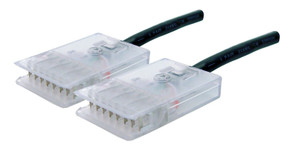 DYNAMIX 1m 4x Pair 110/110 Cat5e Patch Lead: Default Black - A spec *** CABLES MADE TO ORDER 2-3 DAY LEAD TIME