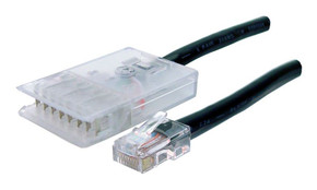 DYNAMIX 0.5m 4x Pair 110/RJ45 Cat5e Patch Lead: Default Black - A spec *** CABLES MADE TO ORDER 2-3 DAY LEAD TIME