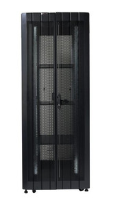 DYNAMIX 42RU Server Cabinet 1000mm Deep (800x1000x2081mm) FLAT PACK 3x fixed shelves - 4x fans - 25x cage nuts - 4x castors - 4x levelling feet Single front & bifold rear mesh doors. 6-Way PDU installed. Black