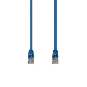 DYNAMIX 15m Cat6 Blue UTP Patch Lead (T568A Specification) 250MHz 24AWG Slimline Snagless Moulding with Unshielded Gold Plate Connector.