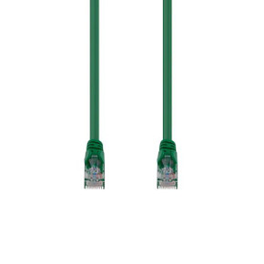 DYNAMIX 5m Cat6 Green UTP Patch Lead (T568A Specification) 250MHz 24AWG Slimline Snagless Moulding with Unshielded Gold Plate Connector.