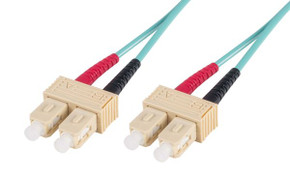 DYNAMIX 20M 50u SC/SC OM3 Fibre Lead (Duplex - Multimode) Aqua LSZH Jacket DYNAMIX 20M 50u SC/SC OM3 Fibre Lead (Duplex - Multimode) Aqua LSZH Jacket