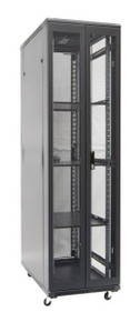 DYNAMIX 45RU Server Cabinet 800mm Deep (600 x 800 x 2210mm). Includes 3x Fixed Shelves - 4x Fans - 25x Cage Nuts - 4x Castors & 4x Level Feet. 800kg static load. Glass front door mesh rear door. 6-Way PDU installed
