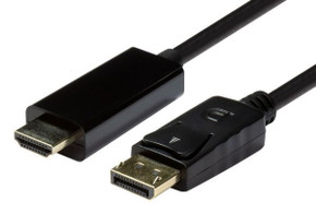 DYNAMIX 2m DisplayPort 1.2 to HDMI 1.4 Monitor cable. Max Max Res: 4K@30Hz (3840x2160)