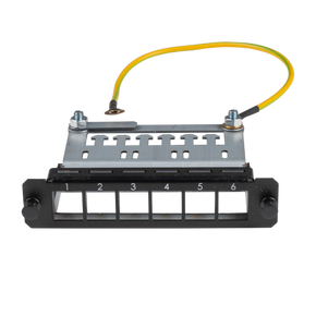 DYNAMIX 6x Port Unloaded Keystone Plate for FPP3PB Fibre Tray